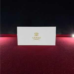 Creed White Box with Black Text